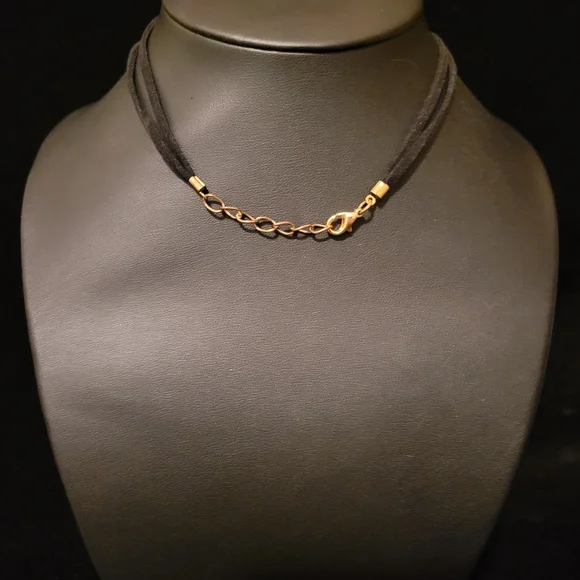 Estate Double Layer Faceted Glass Stones Necklace - Picture 4 of 4